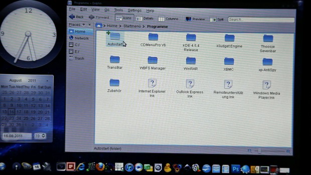 Der KDE-SC-Dateimanager Konqueror... 